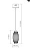 Foto para 441lm Savello Clear Ribbed Glass Chrome Integrated LED Mini Pendant