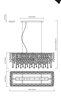 Foto para 40w Alexa Chrome G9 40" x 14" Rectangular Pendant