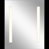 Foto para 33w Mirror With 3" Frosted Strips On 2 Sides MR Integrated LED Backlit Mirror w/ Soundbar