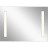 Foto para 33w Mirror With 3" Frosted Strips On 2 Sides MR Integrated LED Backlit Mirror w/ Soundbar