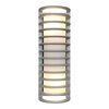 Foto para 120w (2 x 60) Bermuda E-26 A-19 Incandescent Satin Ribbed Frosted Marine Grade Wet Location Bulkhead (OA HT 16.75) (CAN 7"x4.5")