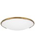 Foto para 45w Lance 30k Frosted Glass Diffuser Aged Brass 90cri Lance 24 Flush Mount 24IN AB -LED930-277