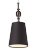 Foto para 6w Kiev Chrome KL-Kiev Pend blk fst, ch LED