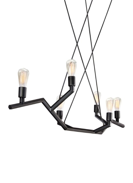 Foto para 60w Akimbo Black Akimbo Linear Suspension 48IN, bk