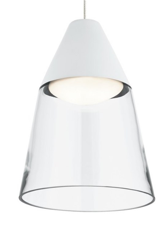 Foto para 8w Masque 30k Satin Nickel 80cri MP-Masque Pendant CL-WH, sn, -LED