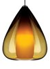 Foto para 35w Soleil Satin Nickel MP-Soleil Pendant amber, sn