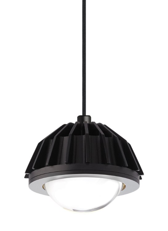 Foto para 9w Eros 30k Black 90cri TD-Eros Line-Voltage Pendant bk, -LED930