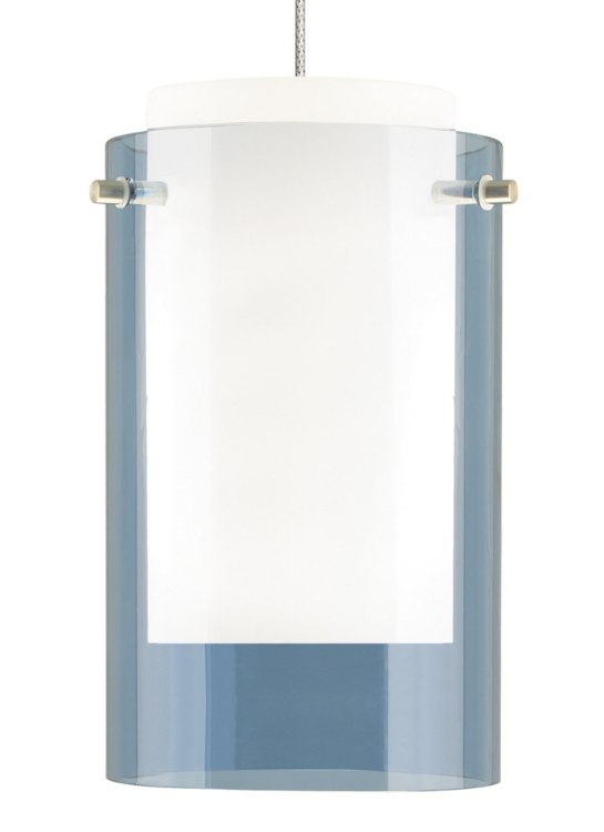 Picture of 8w Mini 30k Chrome 80cri MO-Mini Echo Pend stl blu, ch LED