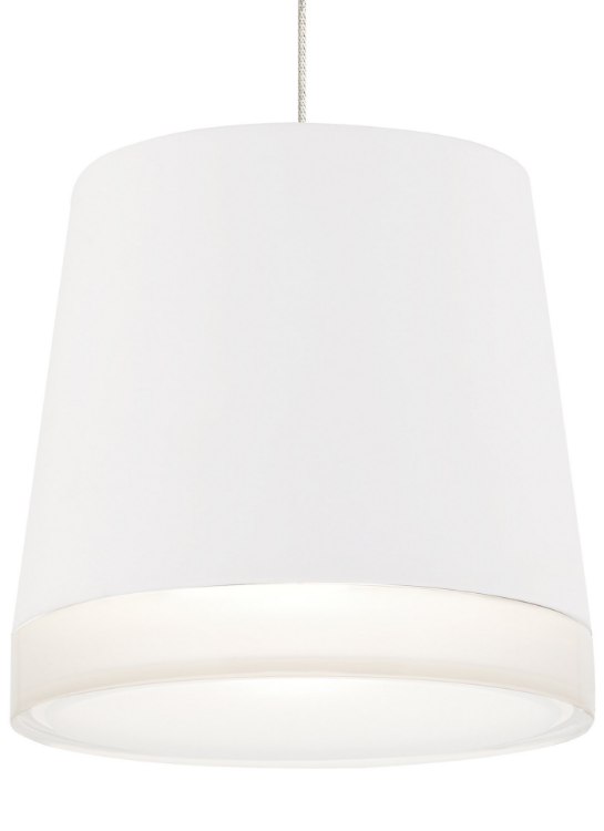 Foto para 50w Henrik Satin Nickel MO-Henrik Pendant White, sn