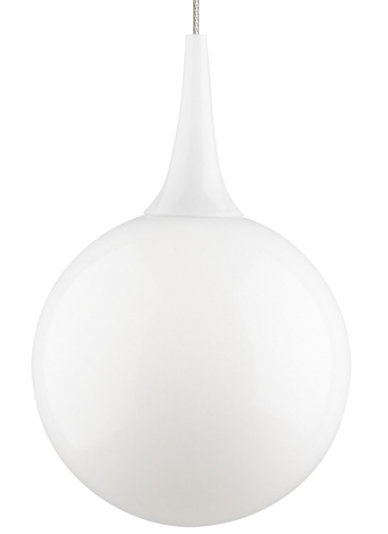 Foto para 50w Pelé Satin Nickel MO-Pelé Pendant white, sn