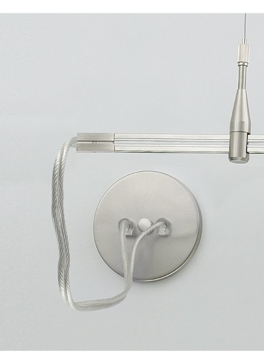 Foto para Monorail Satin Nickel MO-end power feed, sn