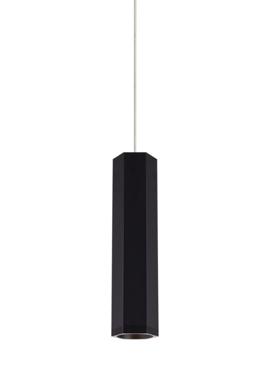 Foto para 50w Blok Matte Black/Satin Nickel MO-Blok Pendant S BK/SN