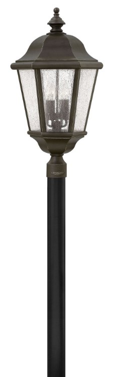 Foto para 5w Outdoor Edgewater CAND. LED Clear Seedy Oil Rubbed Bronze Extra Large Post Mount