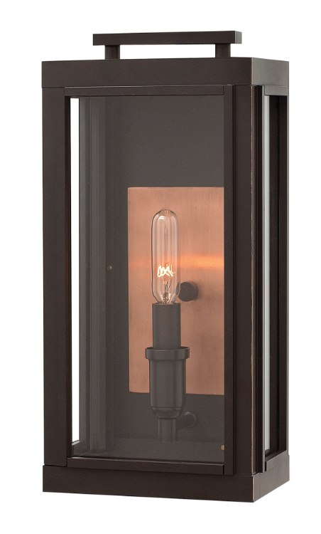 Foto para 5w Outdoor Sutcliffe CAND. LED Clear Oil Rubbed Bronze Small Wall Mount