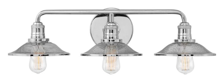 Foto para 100w Bath Rigby MED Polished Nickel Bath Three Light