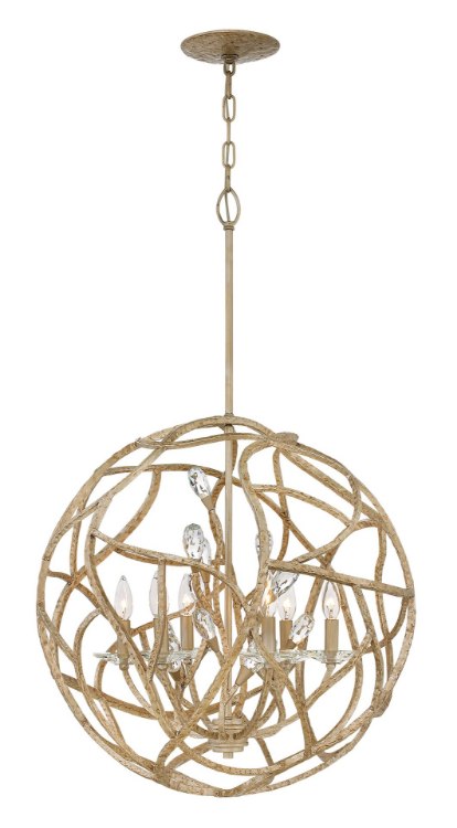 Foto para 60w Chandelier Eve CAND Champagne Gold Single Tier