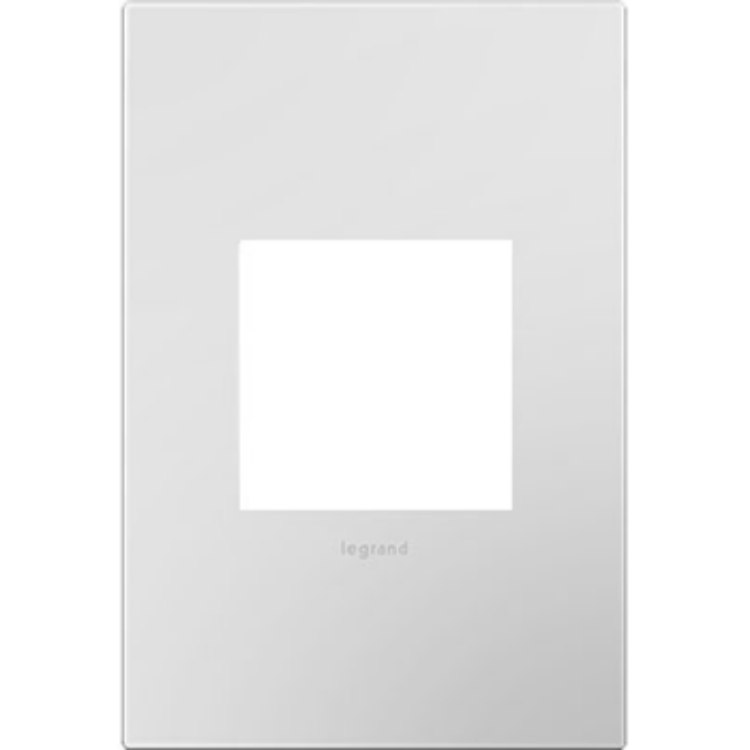 Foto para adorne Plastics Powder White 1-Gang Wall Plate