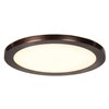 Foto para 15w 1100lm 30k 120v 7½" Disc Bronze Acrylic SSL Dedicated LED Damp Location White Dimmable Round WW LED Flush Mount