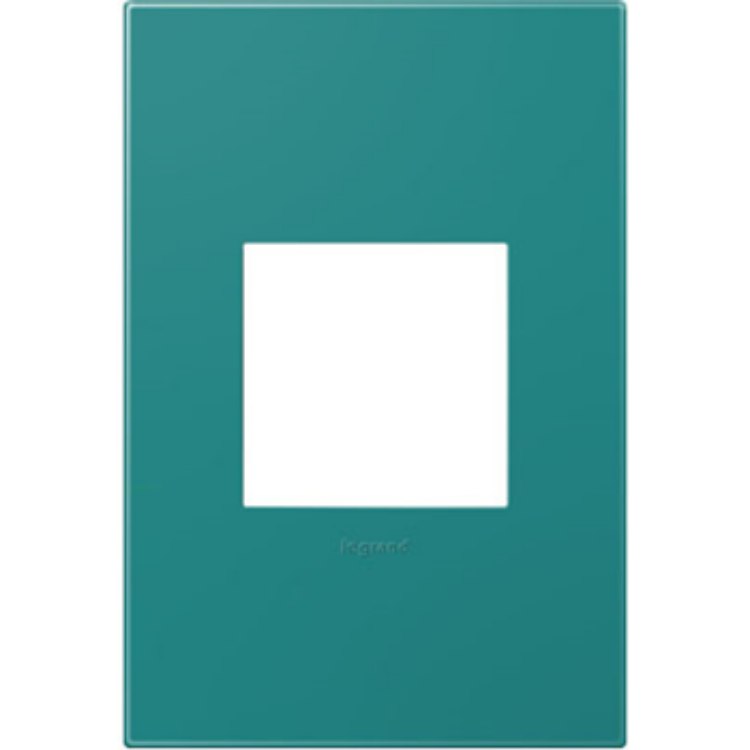 Foto para adorne Plastics Turquoise Blue 1-Gang 2 Module Wall Plate