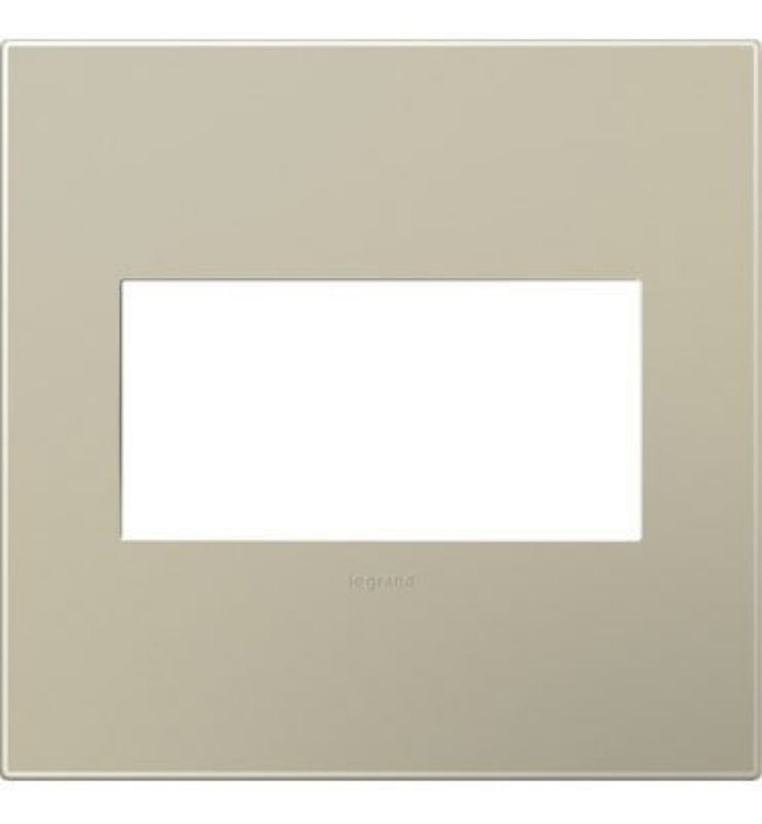 Foto para adorne Plastics Titanium 2-Gang Wall Plate