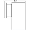 Foto para 8" 15w Bayside Bronze Square Cylinder Marine Grade SSL WW LED Outdoor Wall Sconce