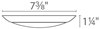Foto para 15w 6" 950lm 30K Disc White Dimmable WW LED Flush Mount