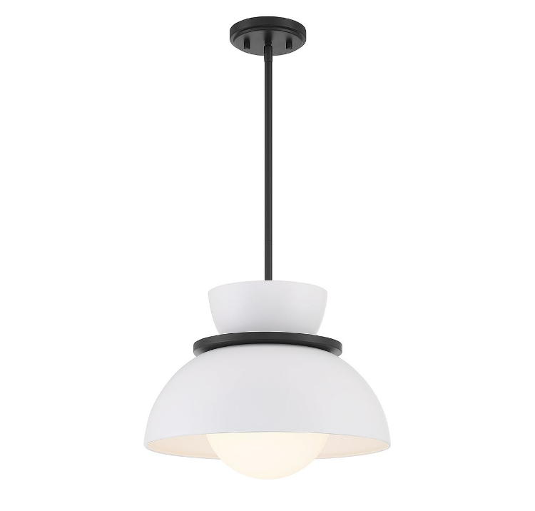 Foto para 15" Stella Matte Black 1 Light E26 Pendant