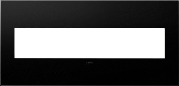 Foto para adorne Graphite 5-Gang Screwless Wall Plate