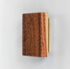 Foto para 8" Martillado Morado 2-Light Wood Sconce