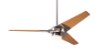 Foto para 52" Torsion Bright Nickel Maple blades w/LED & Handheld Remote Ceiling Fan